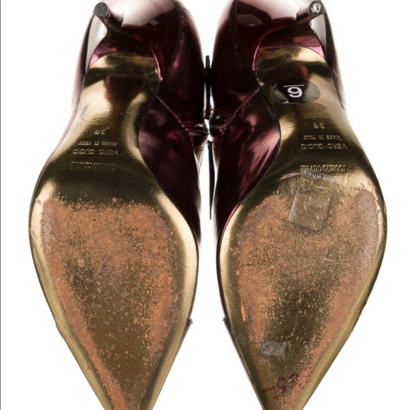 Roberto Cavalli metallic leather booties 36 - Picture 5 of 5